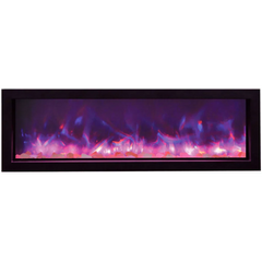 Remii 55 inch Steel Surround Deep Built-in linear Indoor Outdoor Electric Fireplace - Green Vista Living