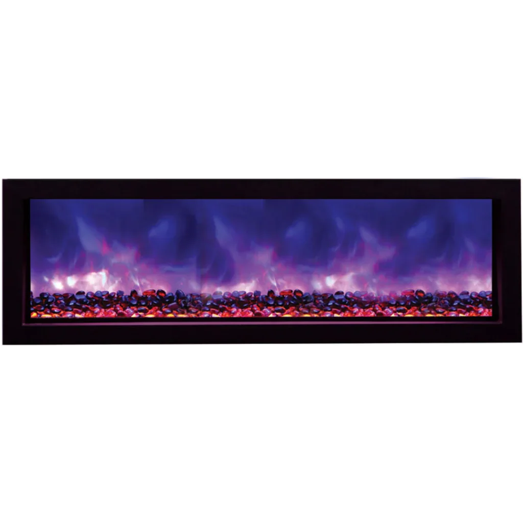 Amantii Remii 55 inch WM-SLIM-55 Smart Indoor Extra Slim Wall Mount Electric Fireplace - Green Vista Living