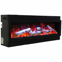 Remii 55 inch Steel Surround Deep Built-in linear Indoor Outdoor Electric Fireplace - Green Vista Living