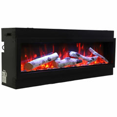Remii 55 inch Steel Surround Deep Built-in linear Indoor Outdoor Electric Fireplace - Green Vista Living