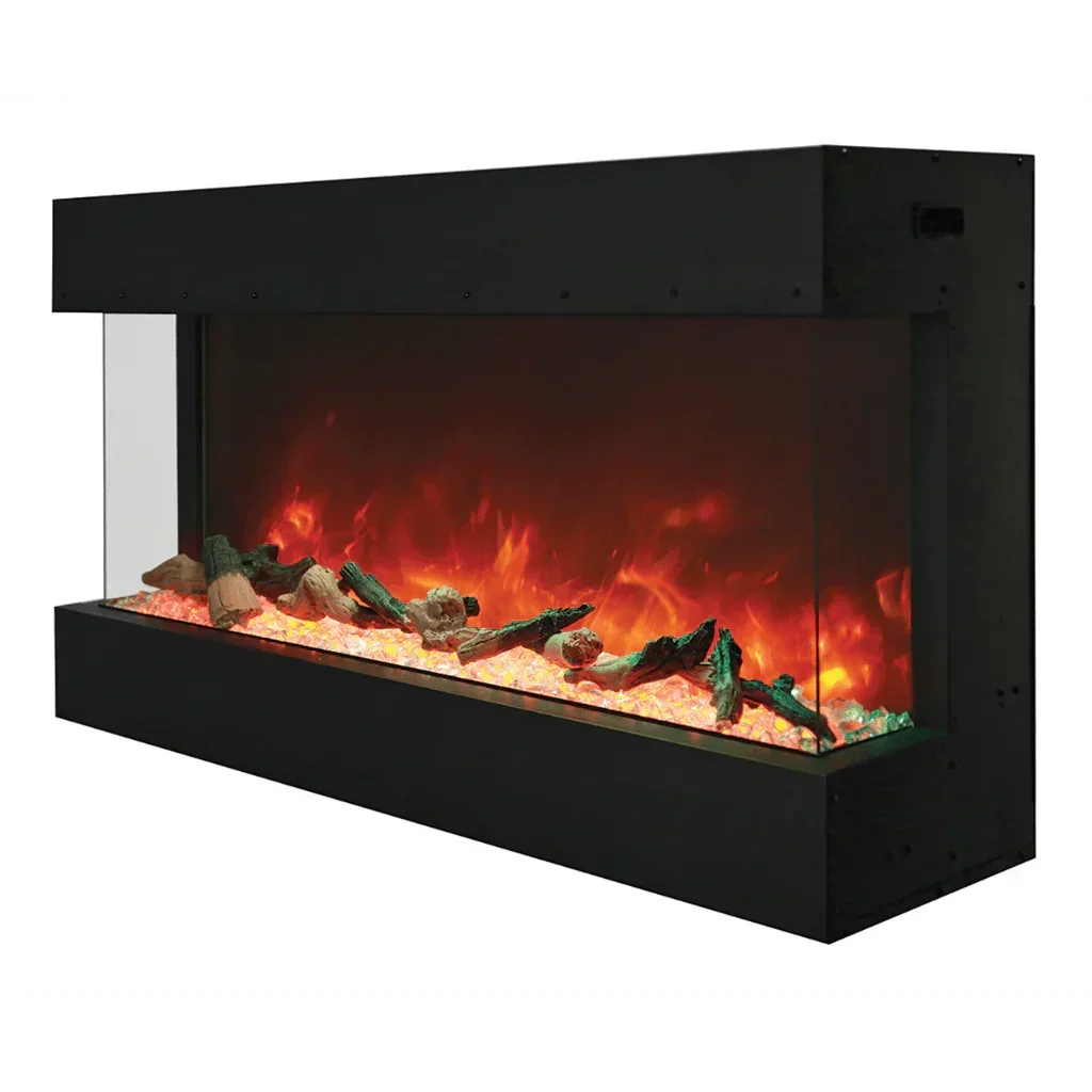 Remii 65 inch Steel Surround Deep Built-in linear Indoor Outdoor Electric Fireplace - Green Vista Living