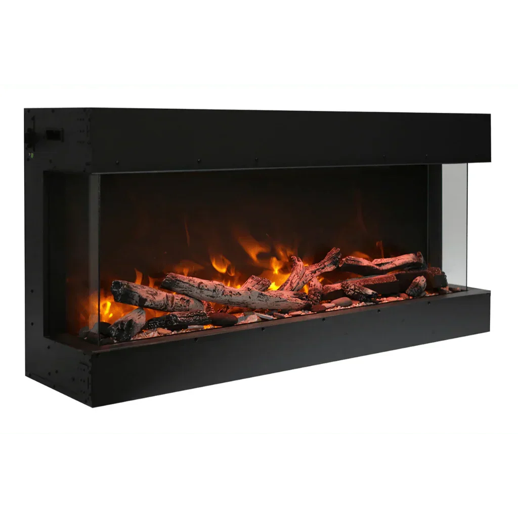 Remii 60-BAY-SLIM Indoor/Outdoor 60 inch 3 Sided Electric Fireplace - Green Vista Living