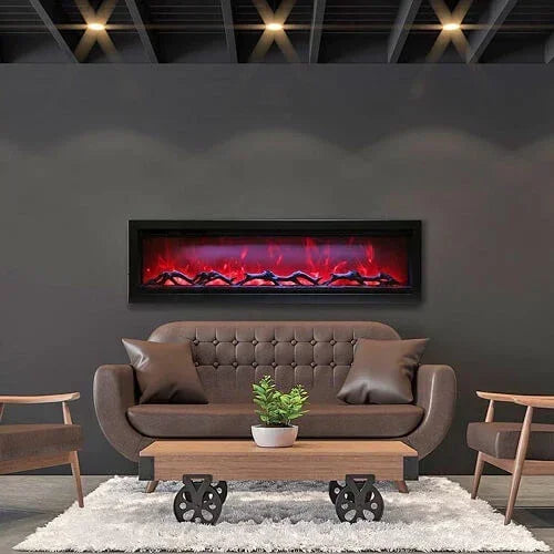 Remii 102765-XS Extra Slim 65 inch Built-in Indoor Outdoor Electric Fireplace - Green Vista Living