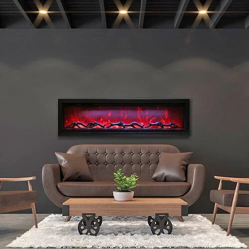 Remii 102765-XS Extra Slim 65 inch Built-in Indoor Outdoor Electric Fireplace - Green Vista Living
