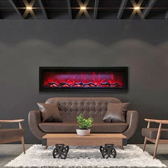 Remii 102765-XS Extra Slim 65 inch Built-in Indoor Outdoor Electric Fireplace - Green Vista Living
