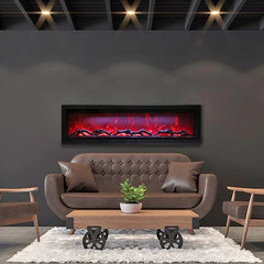 Remii 102765-XS Extra Slim 65 inch Built-in Indoor Outdoor Electric Fireplace - Green Vista Living