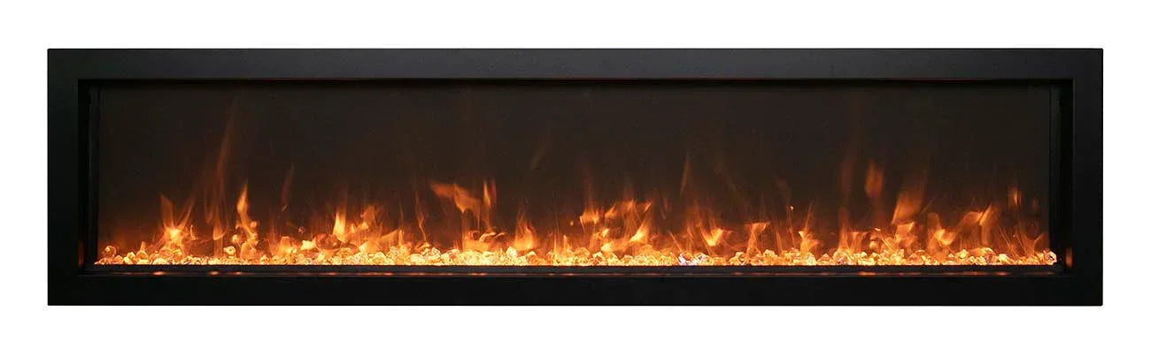 Remii 102765-XS Extra Slim 65 inch Built-in Indoor Outdoor Electric Fireplace - Green Vista Living