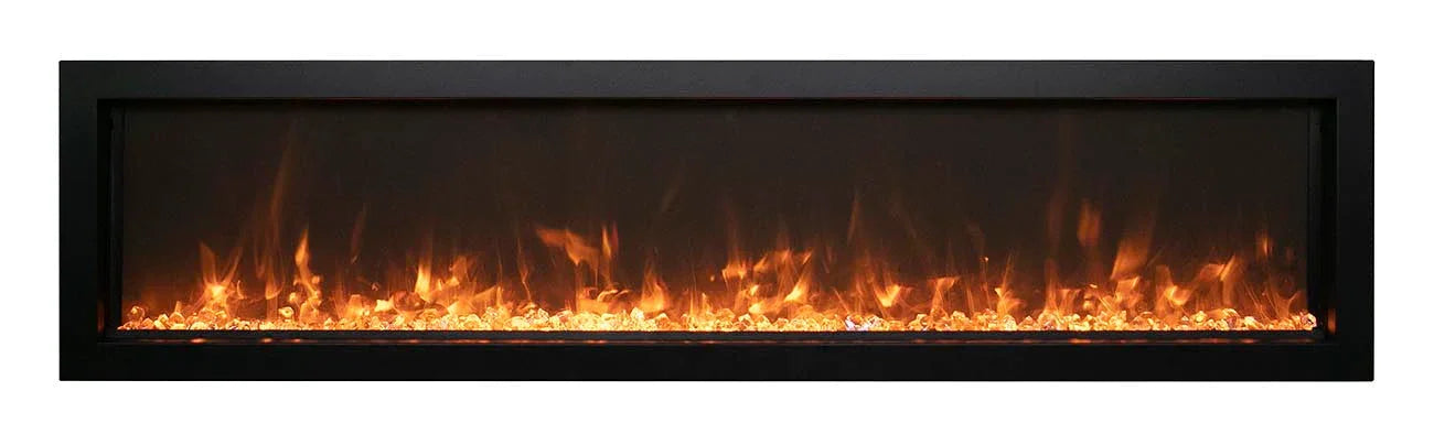 Remii 102765-XS Extra Slim 65 inch Built-in Indoor Outdoor Electric Fireplace - Green Vista Living