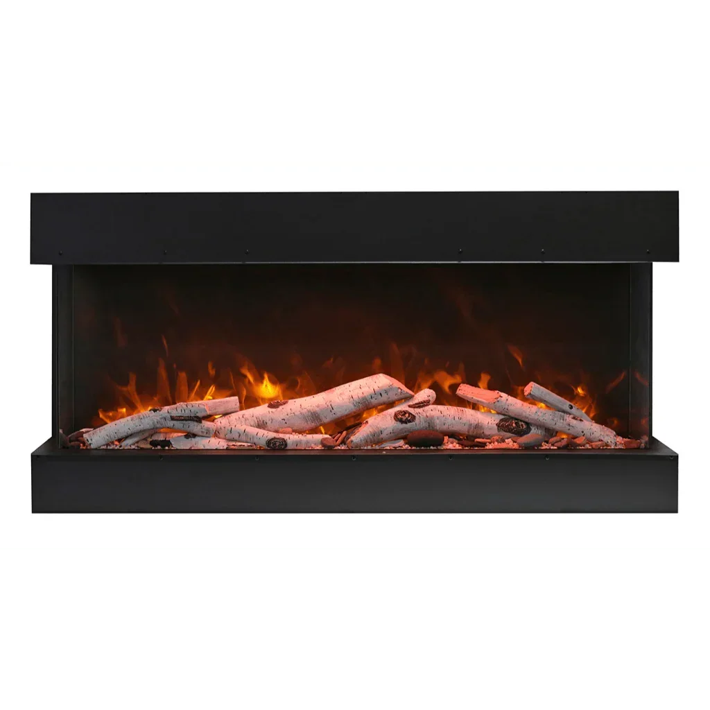 Remii 72-BAY-SLIM Indoor/Outdoor 72 inch 3 Sided Electric Fireplace - Green Vista Living