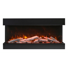Remii 72-BAY-SLIM Indoor/Outdoor 72 inch 3 Sided Electric Fireplace - Green Vista Living