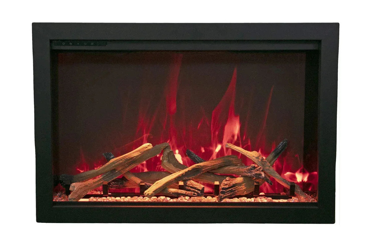 Amantii Traditional Bespoke 30-Inch Built-In Indoor/Outdoor Smart Electric Firebox Insert - Green Vista Living