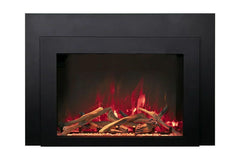 Amantii Traditional Bespoke 30-Inch Built-In Indoor/Outdoor Smart Electric Firebox Insert - Green Vista Living
