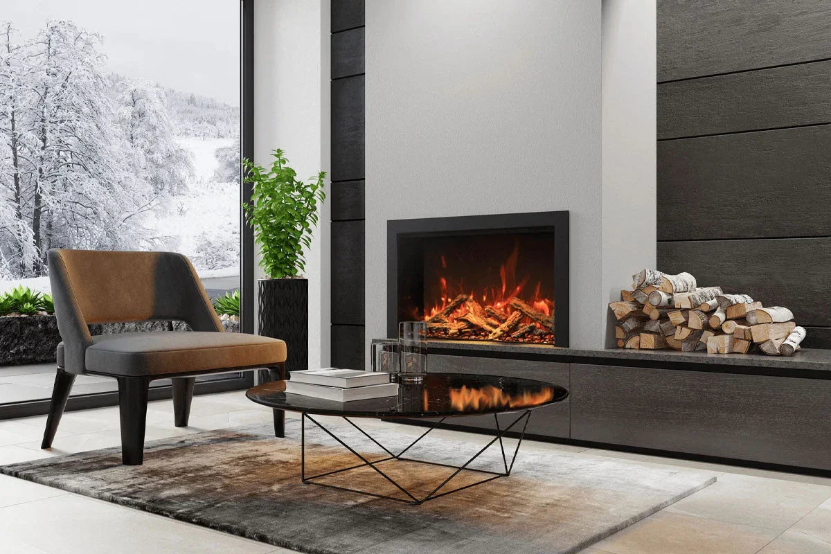 Amantii Traditional Bespoke 48-Inch Built-In Indoor/Outdoor Smart Electric Firebox Insert - Green Vista Living