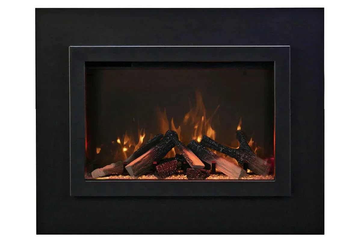 Amantii Traditional Bespoke 30-Inch Built-In Indoor/Outdoor Smart Electric Firebox Insert - Green Vista Living