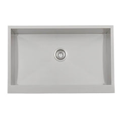 RCS 32-Inch Outdoor Farm House Stainless Steel Sink With Hold and Cold Faucet - RSNK3A