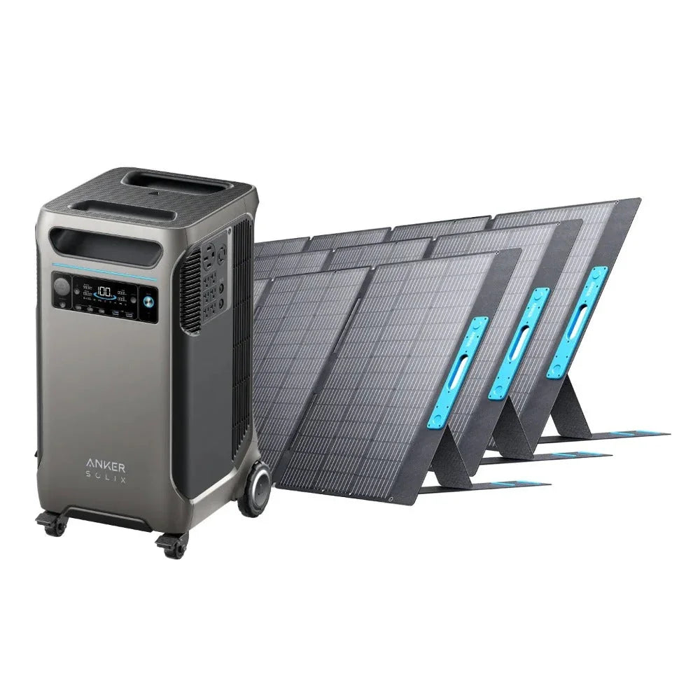 Anker SOLIX F3800 Solar Generator Kits (With a Free Anker SOLIX F3800 Protective Cover Bag) - Green Vista Living
