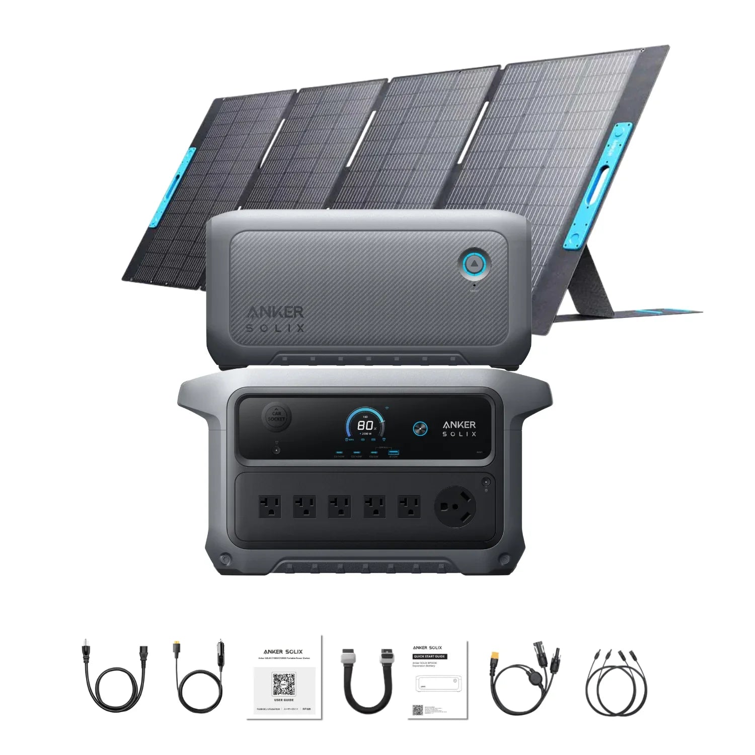 Anker SOLIX C2000 Gen 2 Portable Power Station | 2048Wh | 2400W | 800W Solar Input - Green Vista Living