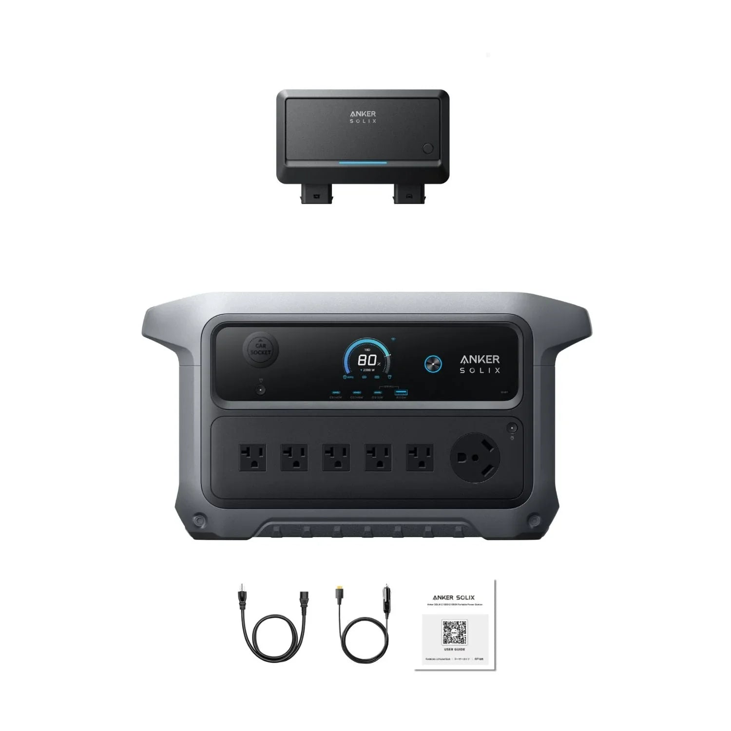 Anker SOLIX C2000 Gen 2 Portable Power Station | 2048Wh | 2400W | 800W Solar Input - Green Vista Living