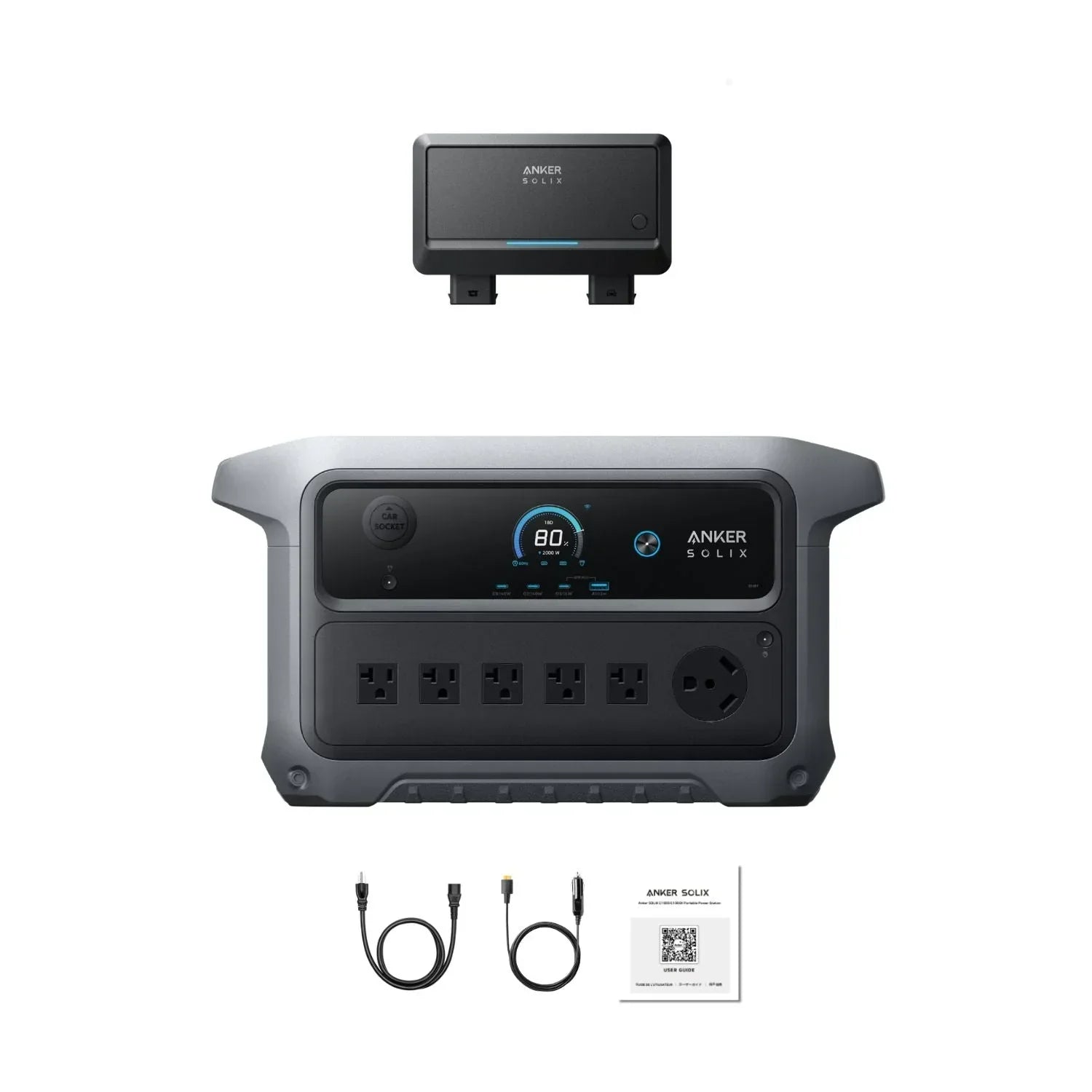 Anker SOLIX C2000 Gen 2 Portable Power Station | 2048Wh | 2400W | 800W Solar Input - Green Vista Living
