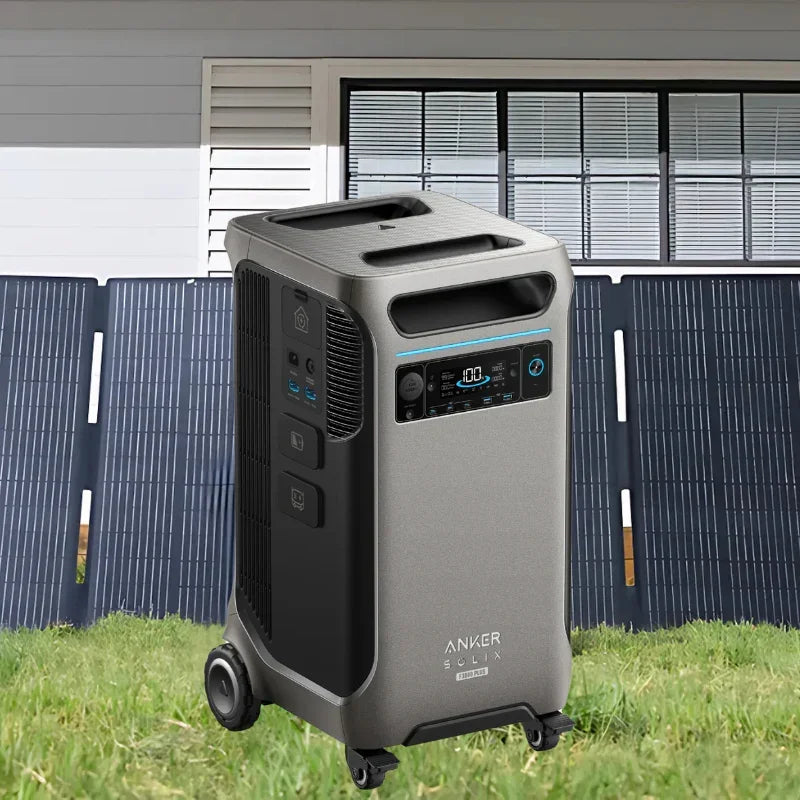Anker SOLIX F3800 Plus Portable Power Station + 400W Solar Panel (With a Free Anker SOLIX F3800 Plus Protective Cover Bag) - Green Vista Living