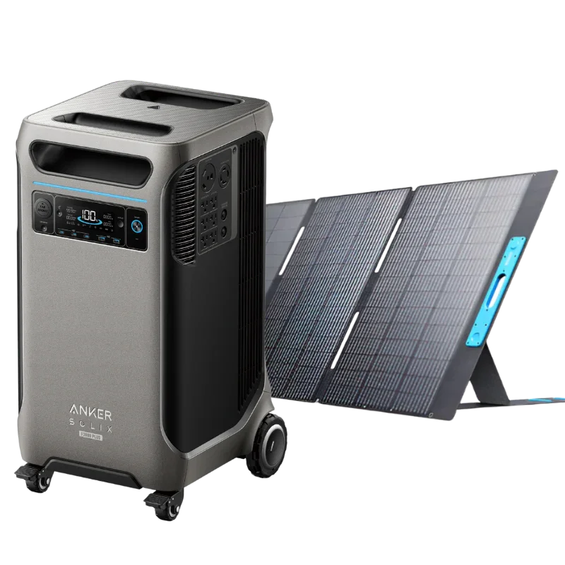 Anker SOLIX F3800 Plus Portable Power Station + 400W Solar Panel (With a Free Anker SOLIX F3800 Plus Protective Cover Bag) - Green Vista Living