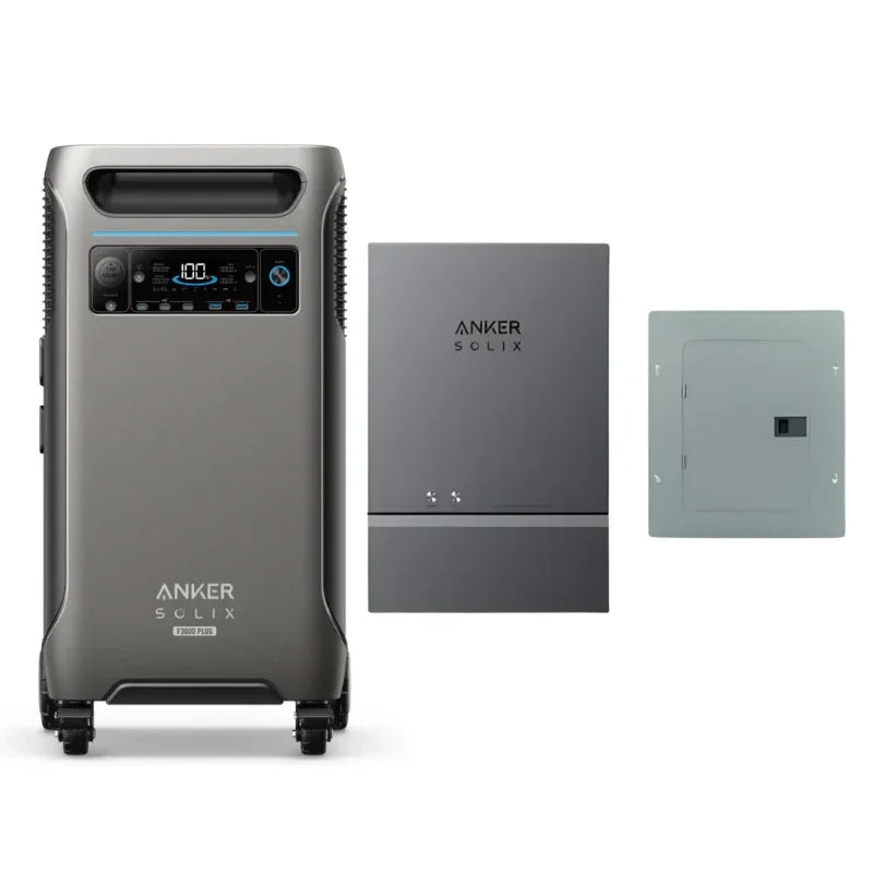 Anker SOLIX F3800 Plus Portable Power Station + Home Power Panel + Sub Panel (With a Free Anker SOLIX F3800 Plus Protective Cover Bag) - Green Vista Living
