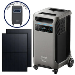 Anker SOLIX F3800 Plus Portable Power Station + 410W Rigid Solar Panel (With a Free Anker SOLIX F3800 Plus Protective Cover Bag) - Green Vista Living