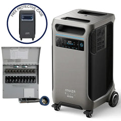 Anker SOLIX F3800 Plus Portable Power Station+ 50A Transfer Switch (With a Free Anker SOLIX F3800 Plus Protective Cover Bag) - Green Vista Living