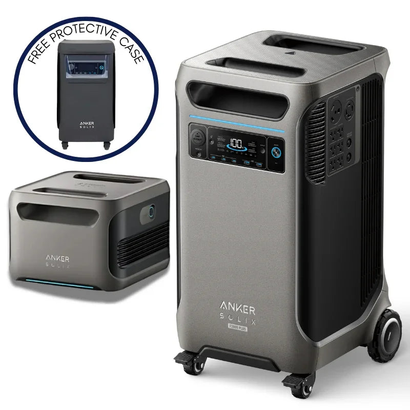 Anker SOLIX F3800 Plus Portable Power Station + Extra Battery (With a Free Anker SOLIX F3800 Plus Protective Cover Bag) - Green Vista Living
