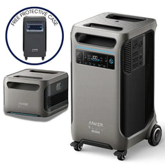 Anker SOLIX F3800 Plus Portable Power Station + Extra Battery (With a Free Anker SOLIX F3800 Plus Protective Cover Bag) - Green Vista Living