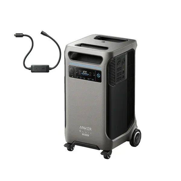 Anker SOLIX F3800 Plus Portable Power Station + Gas Generator Adapter/Cable - Green Vista Living
