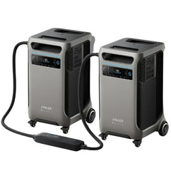 Anker SOLIX F3800 Plus Portable Power Station x2 + Double Voltage Hub (With a Free Anker SOLIX F3800 Plus Protective Cover Bag) - Green Vista Living