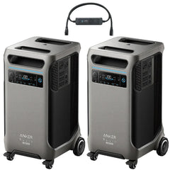 Anker SOLIX F3800 Plus Portable Power Station x2 + Double Voltage Hub (With a Free Anker SOLIX F3800 Plus Protective Cover Bag) - Green Vista Living