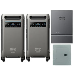 Anker SOLIX F3800 Plus Portable Power Station x2 + Home Power Panel + Sub Panel (With a Free Anker SOLIX F3800 Plus Protective Cover Bag) - Green Vista Living
