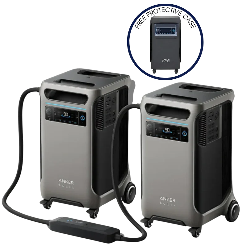 Anker SOLIX F3800 x 2 + Double Power Hub (With a Free Anker SOLIX F3800 Protective Cover Bag) - Green Vista Living