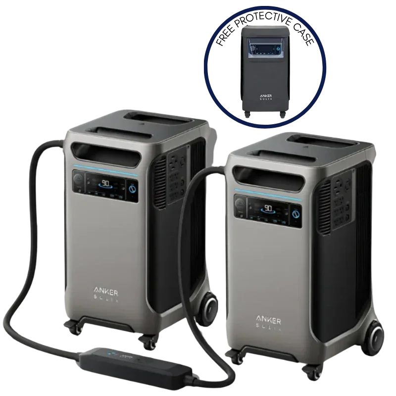 Anker SOLIX F3800 x 2 + Double Power Hub (With a Free Anker SOLIX F3800 Protective Cover Bag) - Green Vista Living