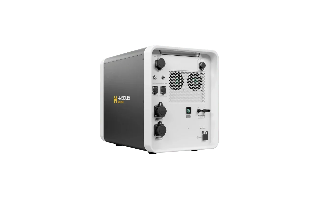 Hysolis Apollo 5K portable power inverter with multiple power outlets and cooling fans