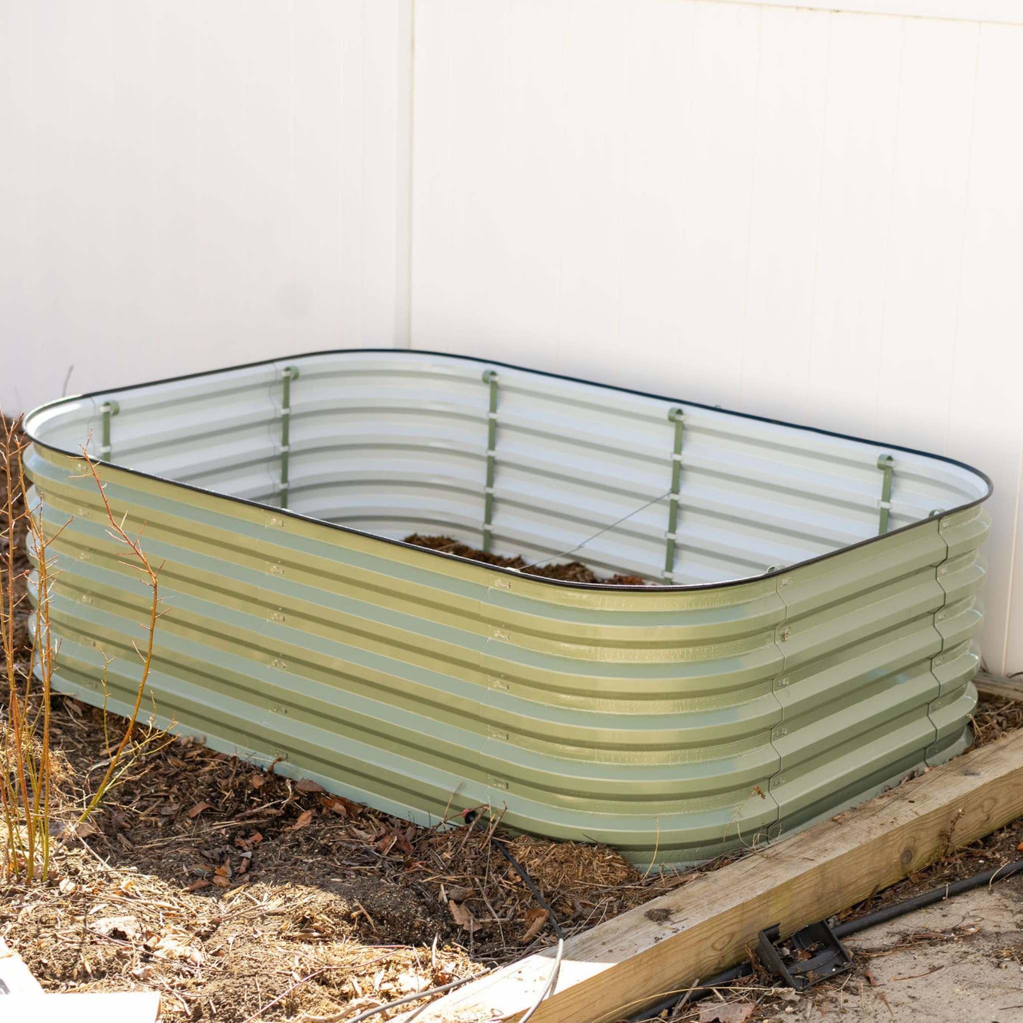 Bootstrap Farmer 17" Metal Modular Raised Garden Bed Kit | 6 in 1 "No Tools Needed" - Green Vista Living
