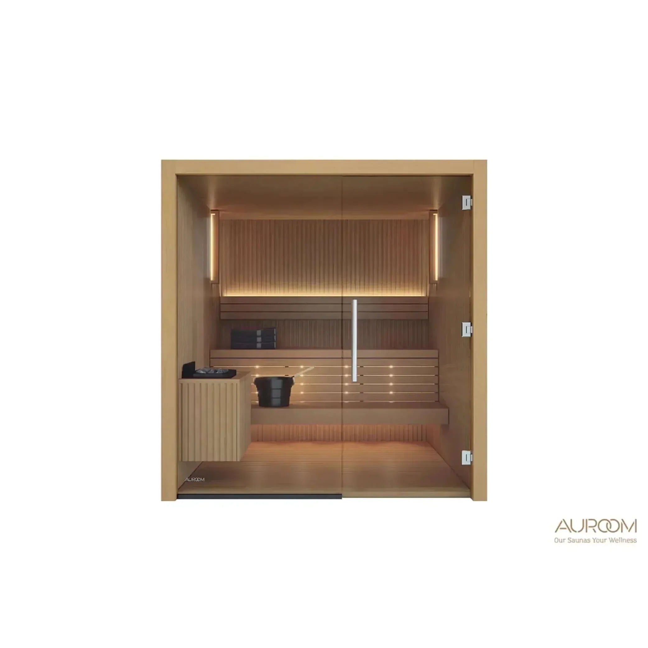 Auroom Libera Glass Cabin Sauna Kit - Green Vista Living