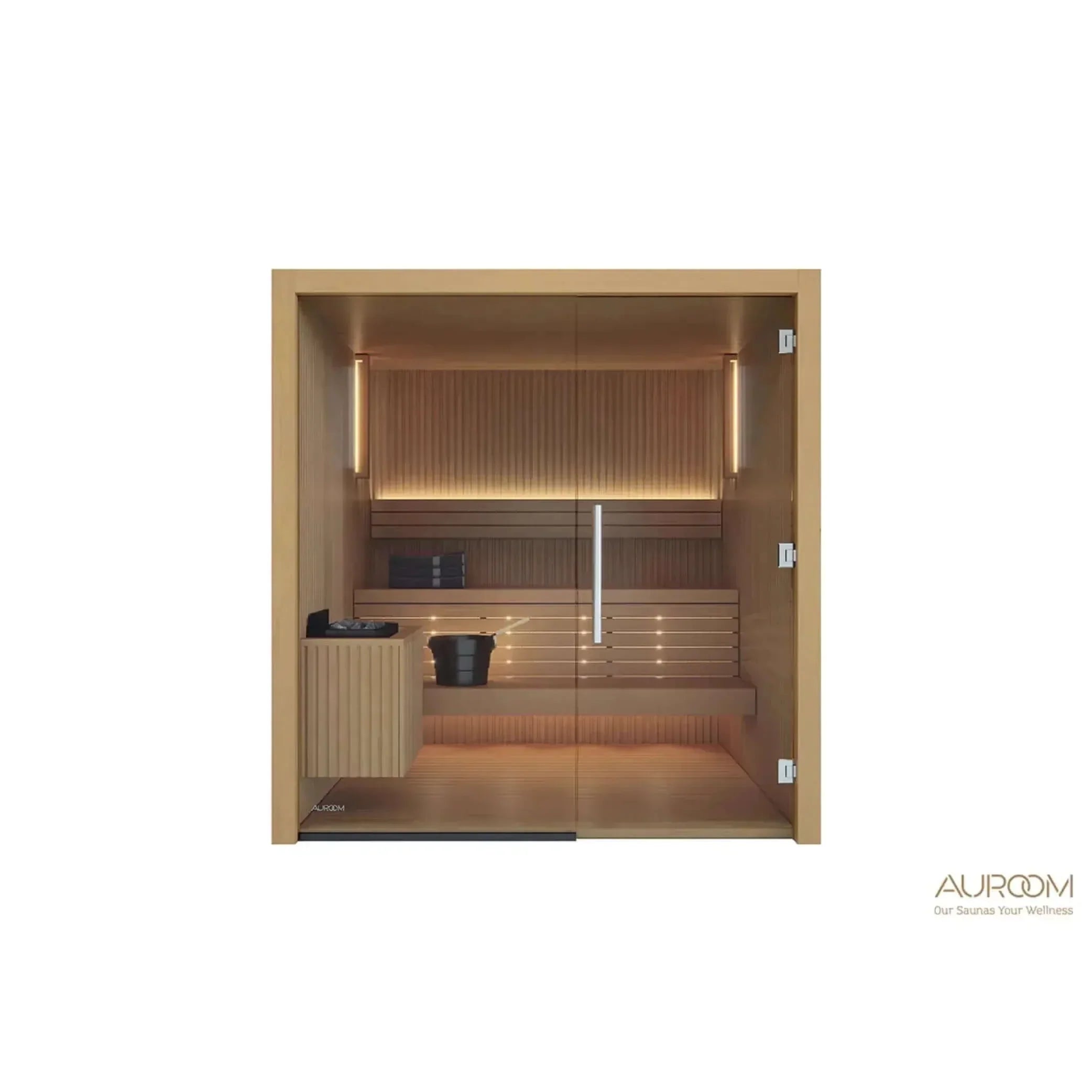 Auroom Libera Glass Cabin Sauna Kit - Green Vista Living