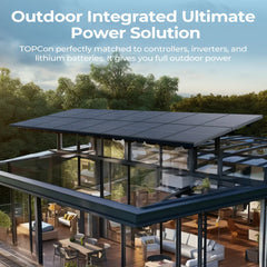 BougeRV 300 Watt N-Type Rigid Bifacial 16BB Mono Solar Panel - Green Vista Living
