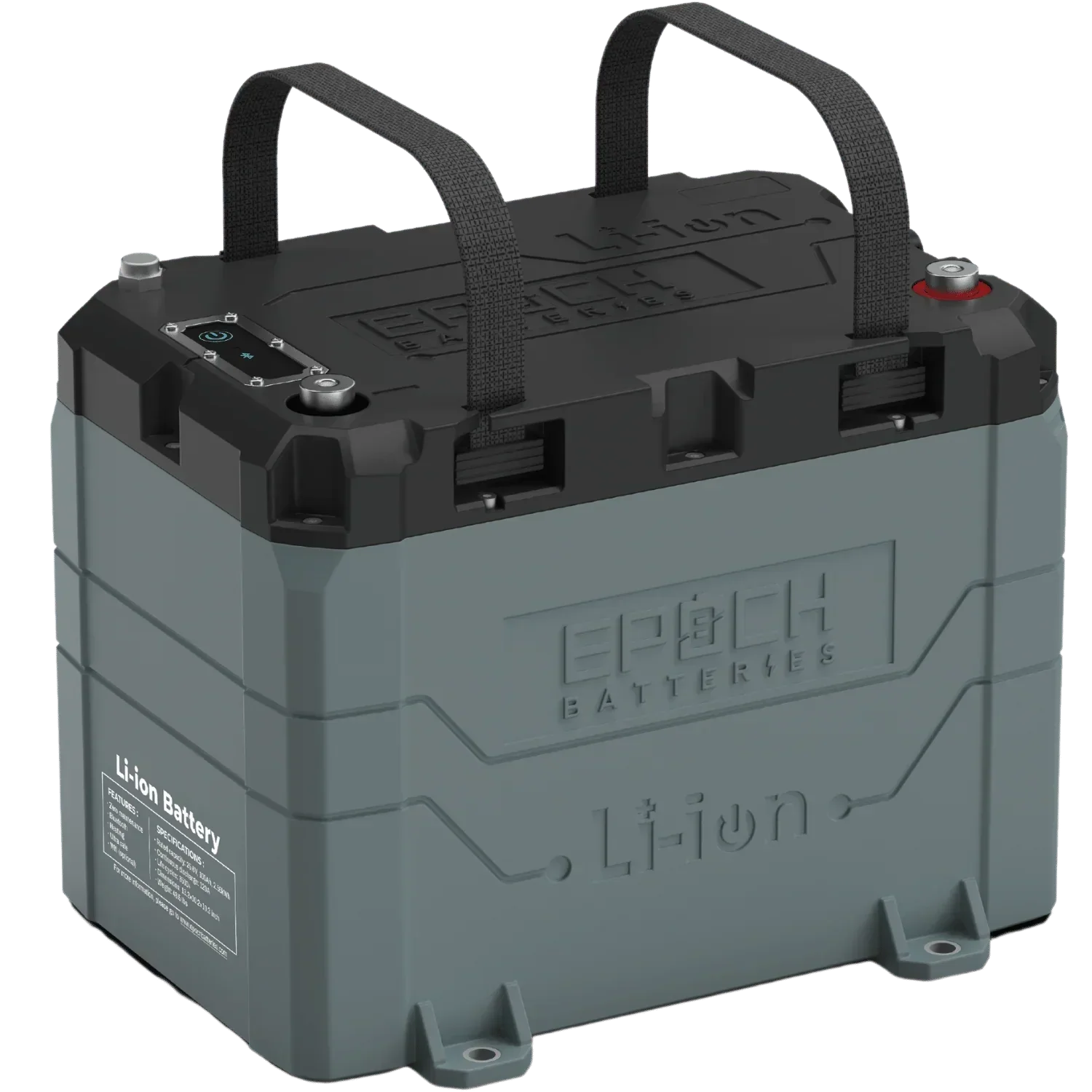 Epoch 24V 100Ah LiFePO4 Lithium Battery - Bluetooth, Heating, Waterproof Epoch Batteries