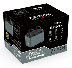 Epoch 24V 100Ah LiFePO4 Lithium Battery - Bluetooth, Heating, Waterproof Epoch Batteries