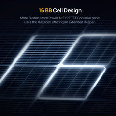24V N-Type 300 Watt 16BB Bifacial Solar Panel (3x100W) - Green Vista Living