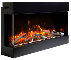 Remii BAY-SLIM 3 Sided Smart Electric Fireplace - Green Vista Living
