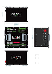 Epoch 36V 105Ah Lithium (LiFePO4) Golf Cart Battery - Complete Kit - Green Vista Living