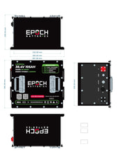 Epoch 36V 105Ah Lithium (LiFePO4) Golf Cart Battery - Complete Kit - Green Vista Living