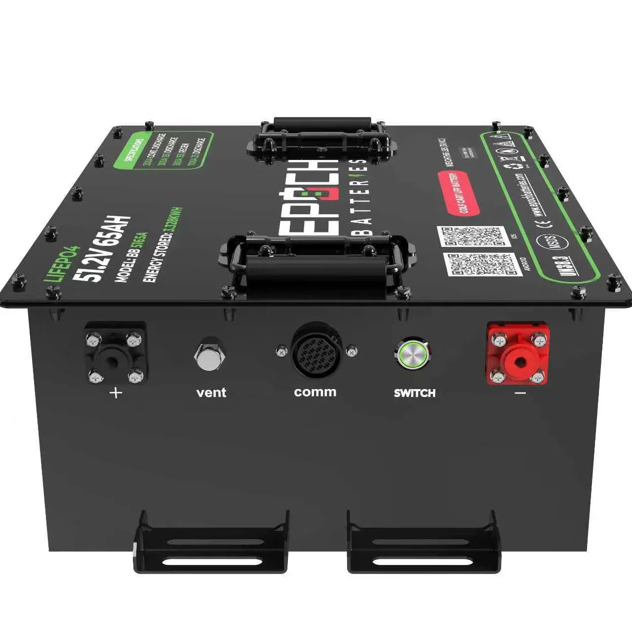 Epoch Batteries 48V 65Ah - LiMax Series - Lithium (LiFePO4) Golf Cart Battery - Complete Kit Epoch Batteries