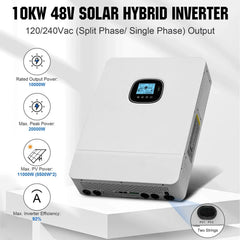 Eco-Worthy 10kw Complete Off-Grid Solar Power System |20.48kWh to 61.44kWh Battery | 10000W 120/240V | 4920W to 14760W PV Eco-Worthy