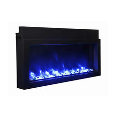 Amantii Panorama Extra Slim 40 Inch Smart Indoor or Outdoor Linear Electric Fireplace - Green Vista Living